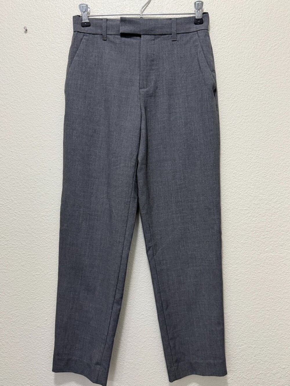 Calvin Klein boy's gray dress pants, flat front, size 12 regular